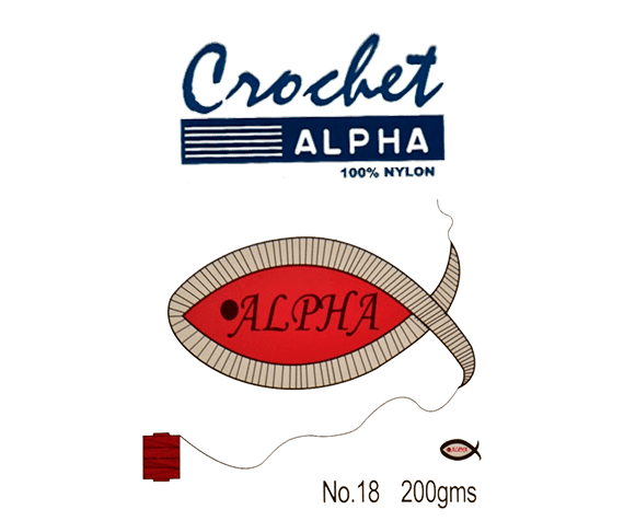 Alpha y Alpha crochet 100% Nylon